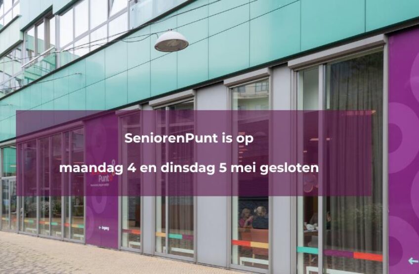 Maandag 4 en dinsdag 5 mei gesloten